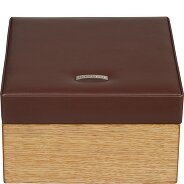 Windrose Houten juwelenkistje leer 18 cm Productbeeld