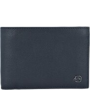 Piquadro Zwarte Vierkante Portemonnee RFID Leer 12,5 cm Productbeeld