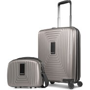 Redolz Essentials 14 kofferset 2 stuks cabine trolley met stretch vouw & beautycase Productbeeld