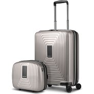 Redolz Essentials 14 kofferset 2 stuks cabine trolley met stretch vouw & beautycase Productbeeld