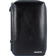 Piquadro Blauw vierkant reisetui leer 14 cm Productbeeld