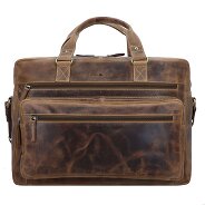 Greenburry Vintage Koffer Leer 43 cm Laptop compartiment Productbeeld