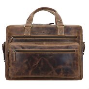 Greenburry Vintage Koffer Leer 43 cm Laptop compartiment Productbeeld