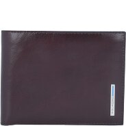 Piquadro Blauwe vierkante Leren Portemonnee 12,5 cm Productbeeld