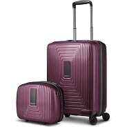 Redolz Essentials 14 kofferset 2 stuks cabine trolley met stretch vouw & beautycase Productbeeld