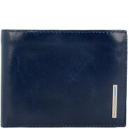 Piquadro Blauwe vierkante Leren Portemonnee 12,5 cm Productbeeld