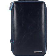 Piquadro Blauw vierkant reisetui leer 14 cm Productbeeld