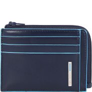 Piquadro Blauw vierkant creditcard etui RFID leer 11 cm Productbeeld