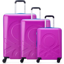 Delsey Paris x United Colors of Benetton Fabrica 4-wiel kofferset 3-delig.  variant 4