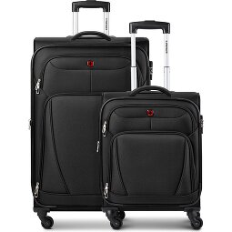 Wenger Beaumont kofferset met 4 wielen, maten S en L, met uitbreidingsplooi  variant 1