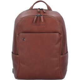 Piquadro Zwart Vierkante Rugzak Leder 39 cm Laptopcompartiment  variant 1