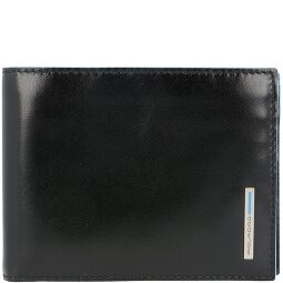 Piquadro Blauwe vierkante Leren Portemonnee 12,5 cm  variant 1