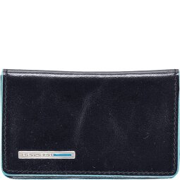 Piquadro Blauw vierkant etui voor visitekaartjes leer 10 cm  variant 1