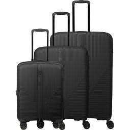Travelite Air Stripe 4 wielen Kofferset 3-delig met uitbreidingsplooi  variant 1