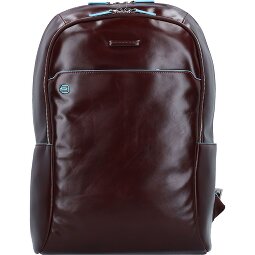 Piquadro Blauwe vierkante rugzak Leer 43 cm Laptopvak  variant 2