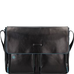 Piquadro Blauwe vierkante Messenger Leer 37 cm Laptop Compartiment  variant 1