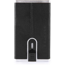 Piquadro Zwart Vierkant Creditcardetui RFID Leer 6 cm  variant 1