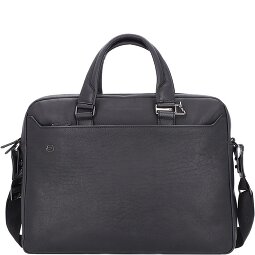 Piquadro Zwarte vierkante aktetas Leer 40 cm  variant 2