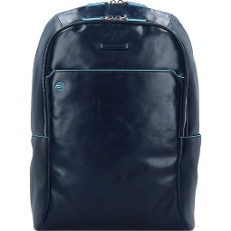 Piquadro Blauwe vierkante rugzak Leer 43 cm Laptopvak  variant 2