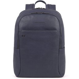 Piquadro Zwarte Square Rugzakken Leer 44 cm Laptopvak  variant 2