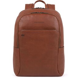 Piquadro Zwarte Square Rugzakken Leer 44 cm Laptopvak  variant 2