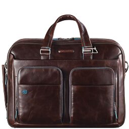 Piquadro Blauwe Square Briefcase III Leder 39 cm Laptopcompartiment  variant 2
