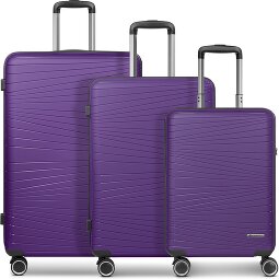 Franky Dallas 3.0 4-wiel kofferset 3-delig met stretch plooi  variant 2