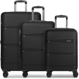 d&n Travel Line 4300-Plus 4 wielen Kofferset 3-delig met uitbreidingsplooi  variant 1