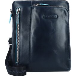 Piquadro Blauwe vierkante schoudertas leer 21 cm  variant 2