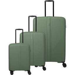 Travelite Air Stripe 4 wielen Kofferset 3-delig met uitbreidingsplooi  variant 2