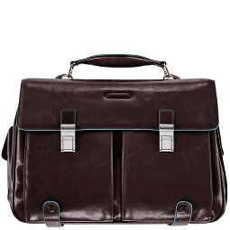 Piquadro Blauwe vierkante aktetas Leer 43 cm Laptopcompartiment  variant 1