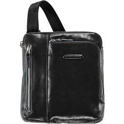 Piquadro Blauwe vierkante schoudertas leer 21 cm  variant 2