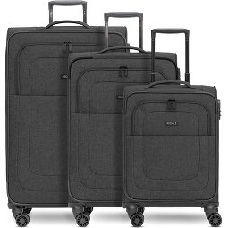 Redolz Essentials 12 THREE SET 4 wielen Kofferset 3-delig met uitbreidingsplooi  variant 1