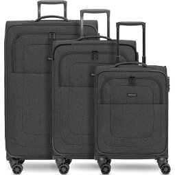 Redolz Essentials 12 THREE SET 4 wielen Kofferset 3-delig met uitbreidingsplooi  variant 1