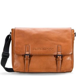 Farmhood Memphis Aktetas Messenger Leer 38 cm Laptop compartiment  variant 2