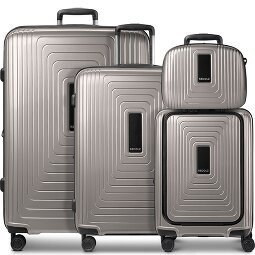 Redolz Essentials14 4-wiel kofferset Beautycase 4st met uitklapbaar laptopvak  variant 3