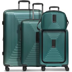 Redolz Essentials14 4-wiel kofferset Beautycase 4st met uitklapbaar laptopvak  variant 5