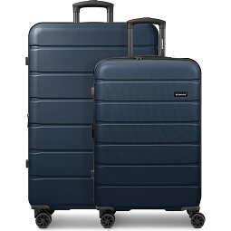 Saxoline Miami-kofferset met 4 wielen, maten S en L, met uitbreidingsplooi  variant 2