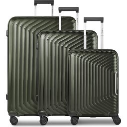 Redolz Essentials 01 4 wielen Kofferset 3-delig met uitbreidingsplooi  variant 3
