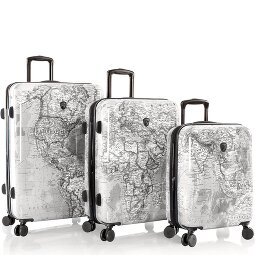 Heys Black Camo 4 wielen Kofferset 3-delig met uitbreidingsplooi  variant 1
