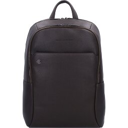 Piquadro Zwarte Square Rugzakken Leer 44 cm Laptopvak  variant 3