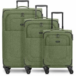 Redolz Essentials 12 THREE SET 4-wiel kofferset, 3-delig, met rekbare vouw  variant 5