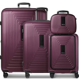 Redolz Essentials14 4-wiel kofferset Beautycase 4st met uitklapbaar laptopvak  variant 1