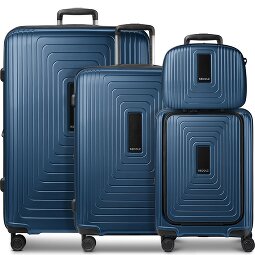 Redolz Essentials14 4-wiel kofferset Beautycase 4st met uitklapbaar laptopvak  variant 4