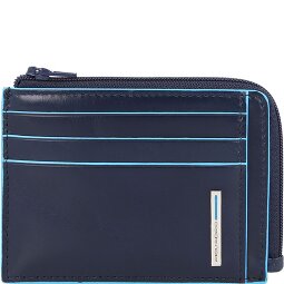Piquadro Blauw vierkant creditcard etui RFID leer 11 cm  variant 2