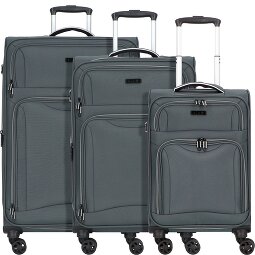 d&n Travel Line 9204 4 wielen Kofferset 3-delig met uitbreidingsplooi  variant 2