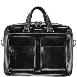 Piquadro Blauwe Square Briefcase III Leder 39 cm Laptopcompartiment  variant 3