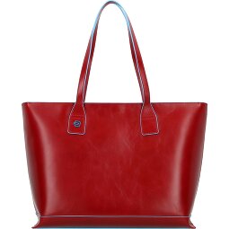 Piquadro Blauwe vierkante shopper tas leer 35 cm  variant 1