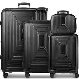 Redolz Essentials14 4-wiel kofferset Beautycase 4st met uitklapbaar laptopvak  variant 2