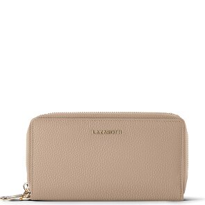 Lazarotti Bologna Leer XL Dubbele Zip-Around Portemonnee RFID Leer 20 cm